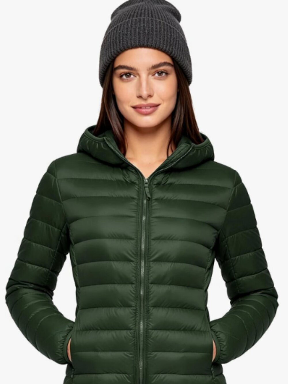 Womens X-Small lightweight puffer jacket with hood